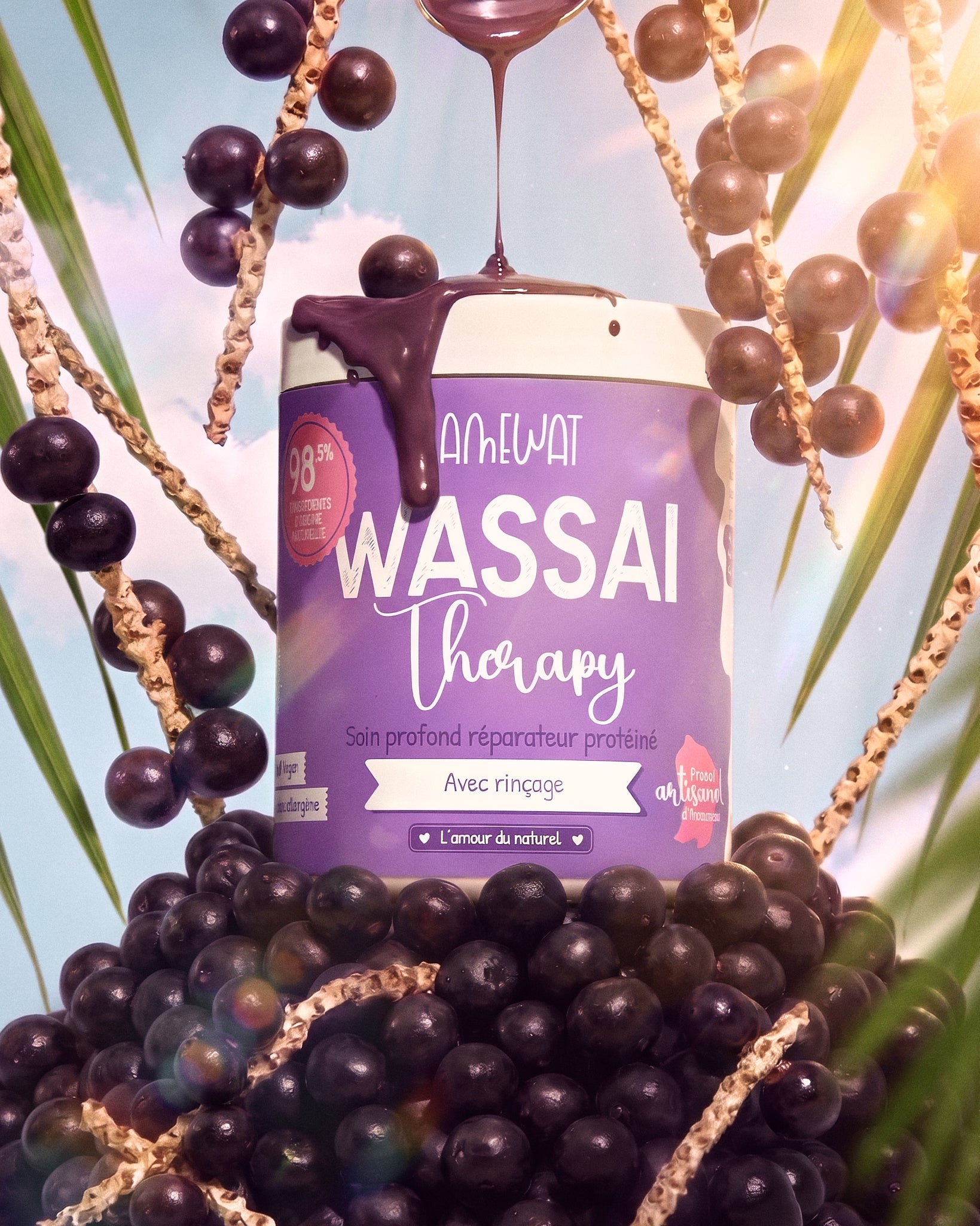 Wassai Therapy 🫐 Soin après shampoing - réparation intense et profonde