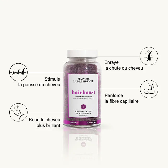 Gummies cheveux Hairboost