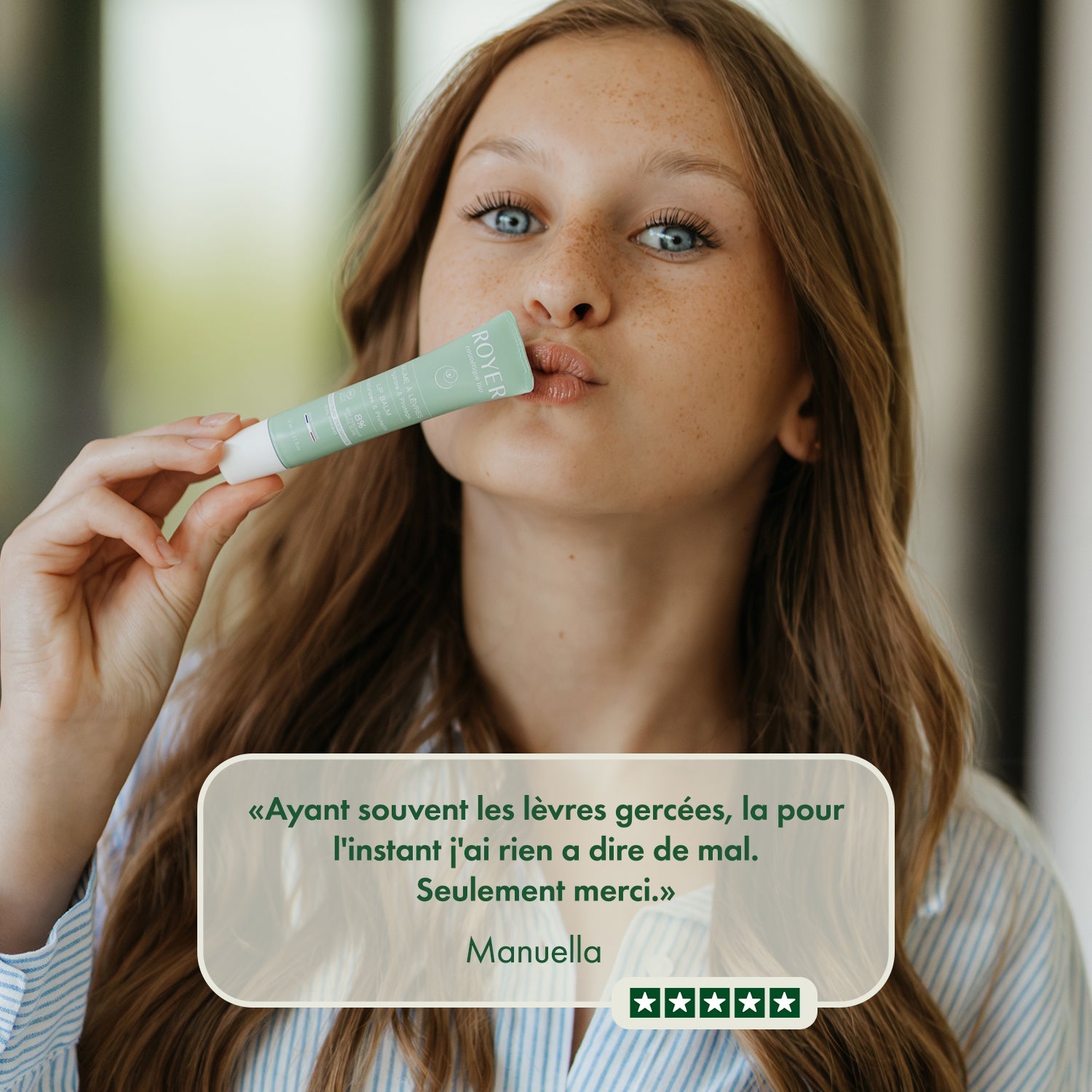 Baume à lèvres bio à la bave d'escargot