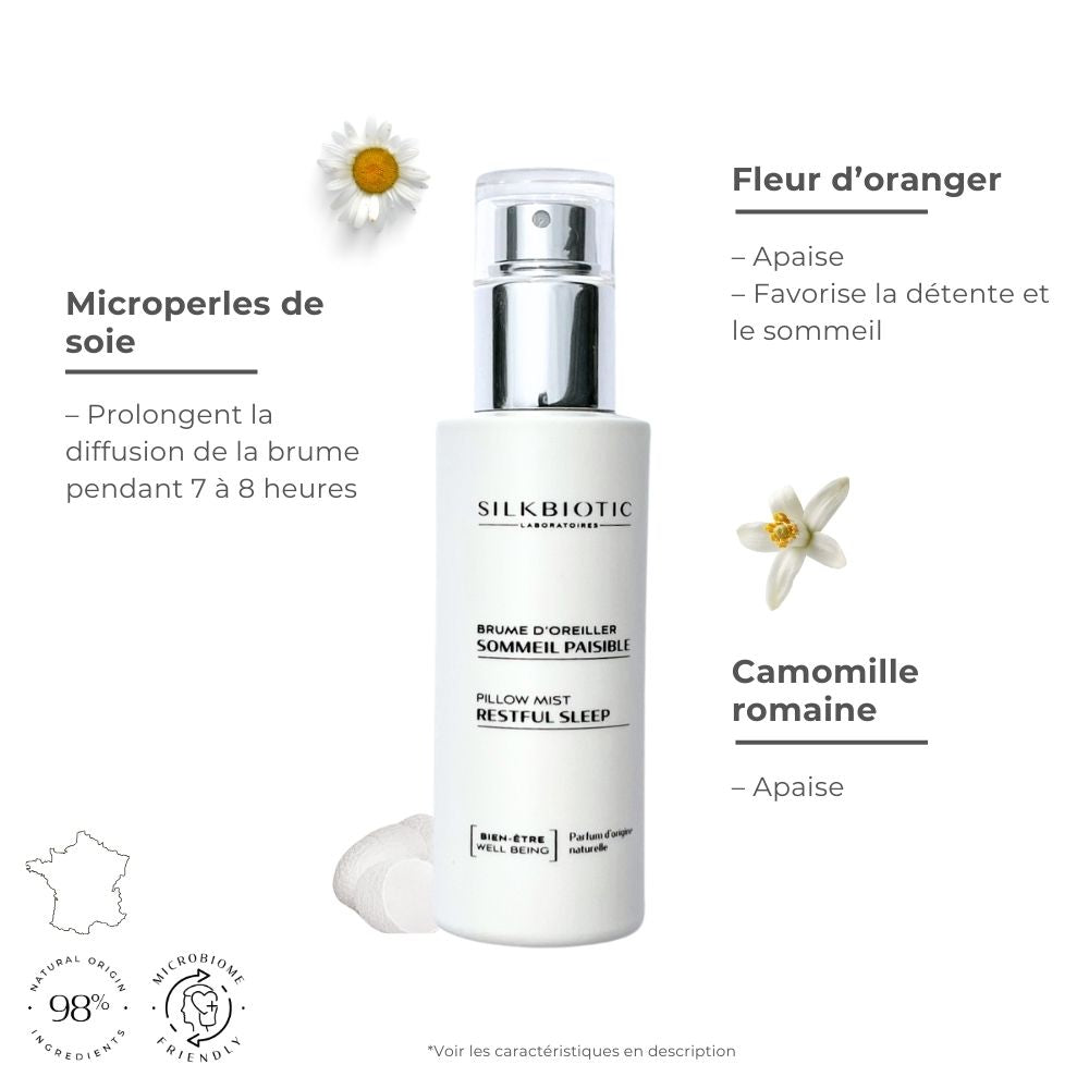 Brume d'oreiller Sommeil paisible – 50ml – SILKBIOTIC