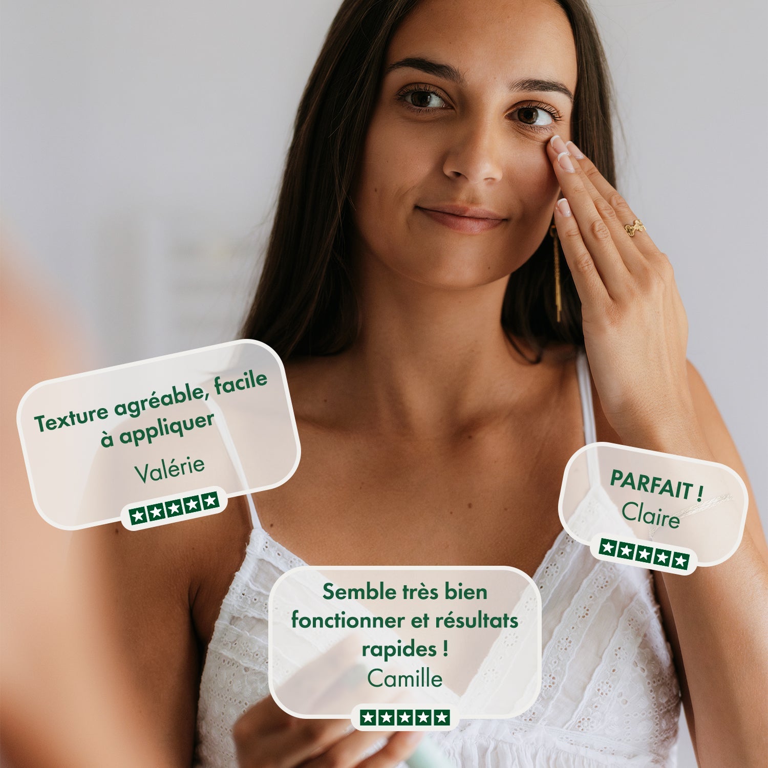 Soin contour des yeux bio à la bave d'escargot