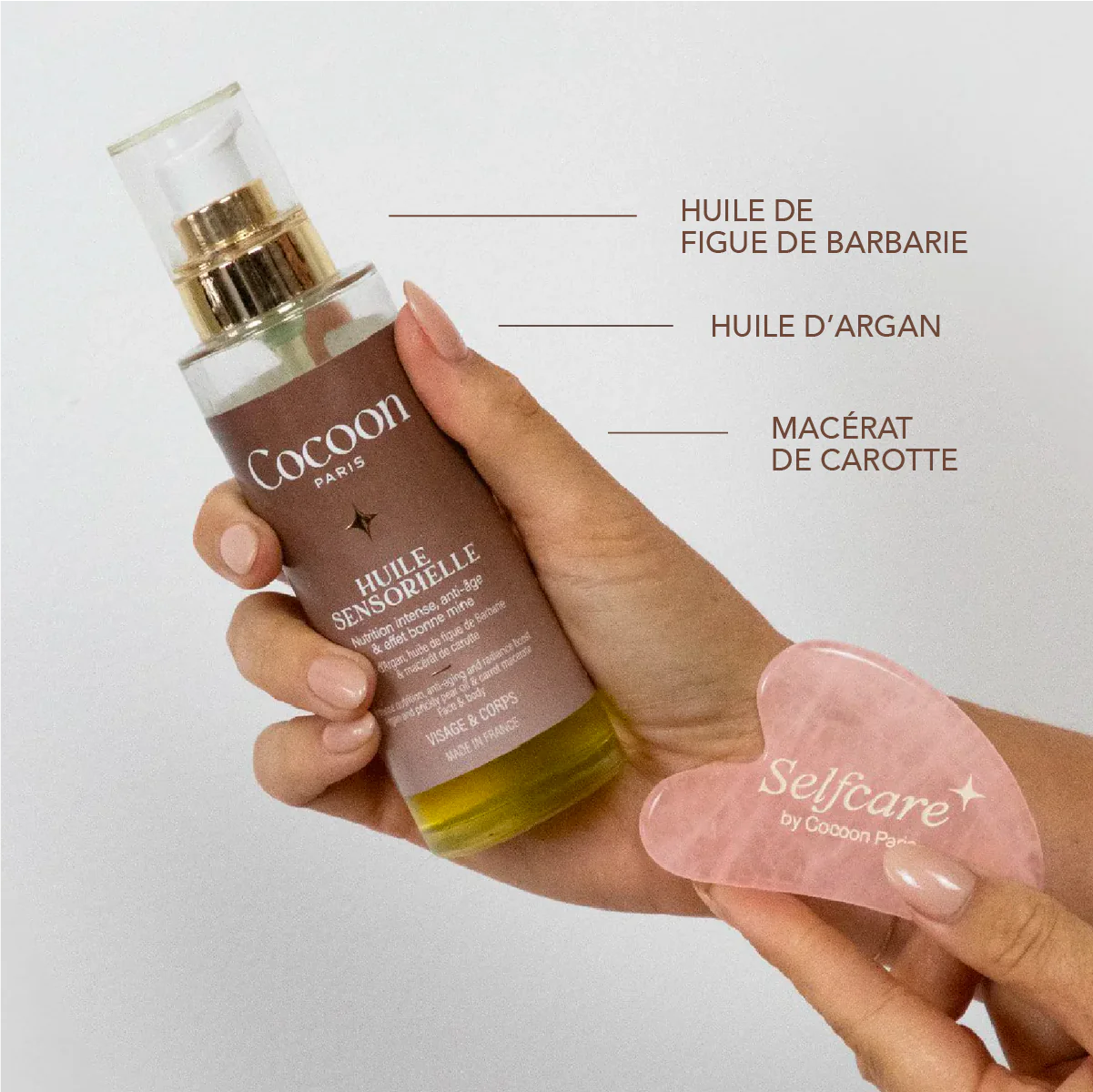 COFFRET HUILE SENSORIELLE & GUA-SHA