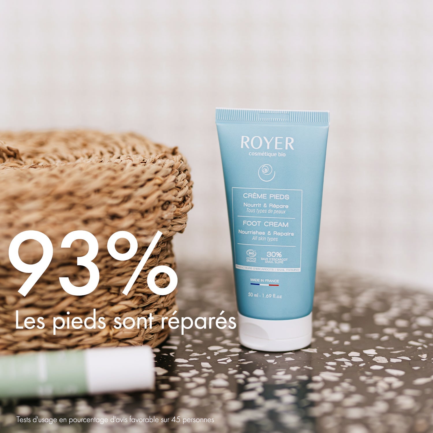 Crème pieds bio à la bave d'escargot