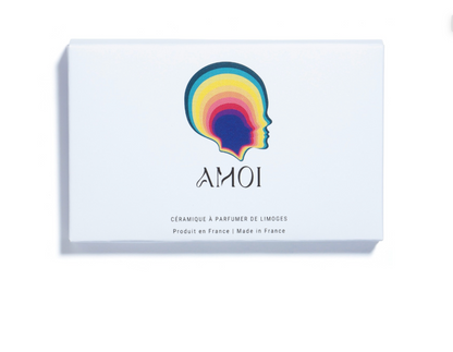 AMOI bijou talisman  - Médaillon en céramique de Limoges à parfumer - Edition limitée