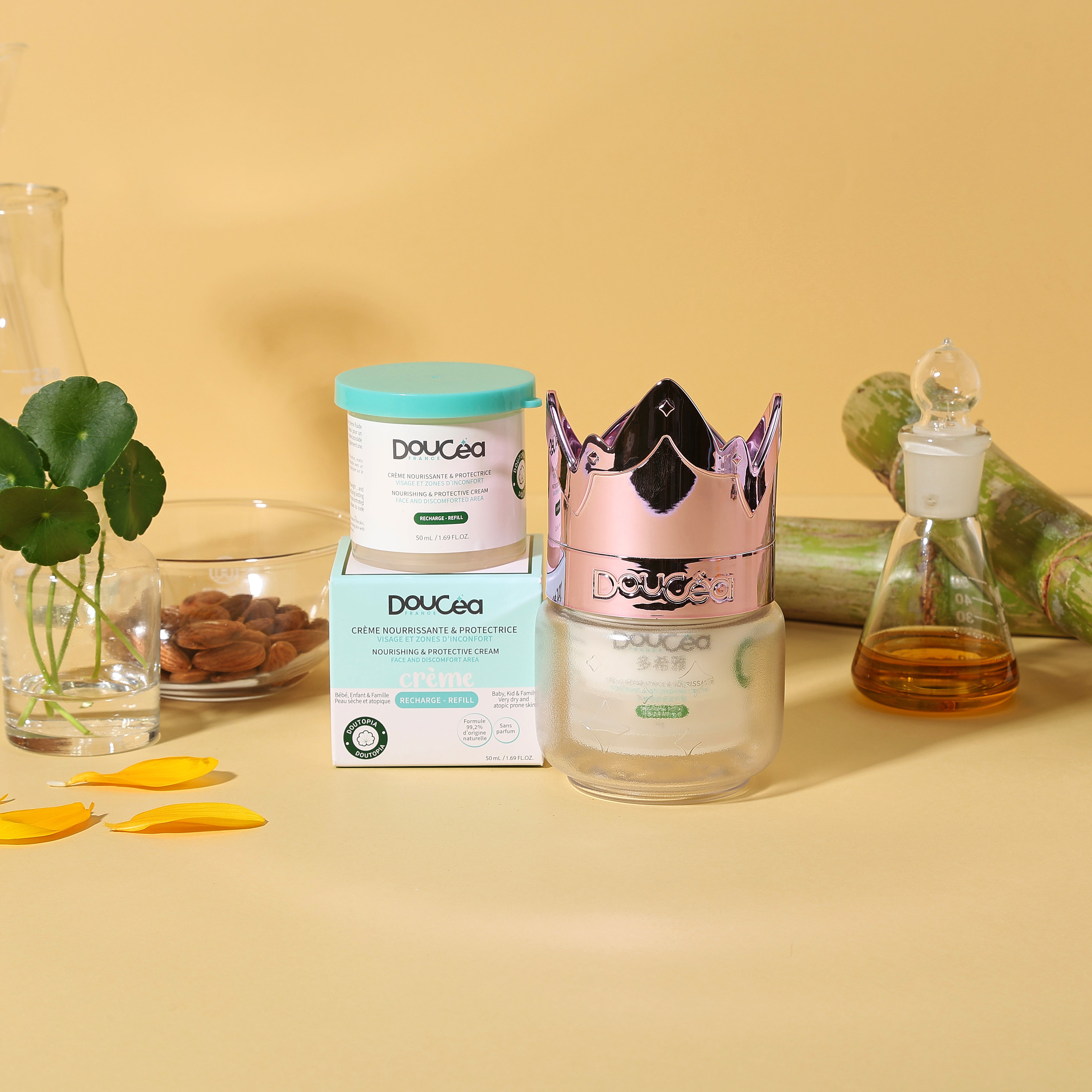 Coffret Cadeau Soin Réparateur "Pour rêver" • Boîtier Féérique + 2 crèmes DOUTOPIA