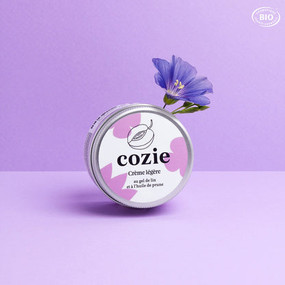 Crème légère au gel de lin et à l’huile de prune