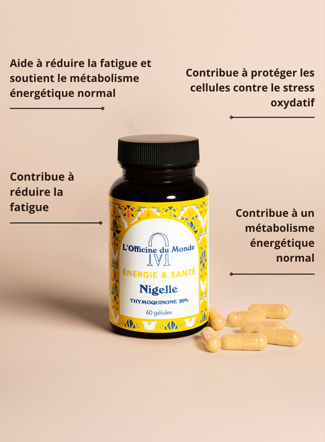 Énergie & Santé - Nigelle et Vitamine C, D - Cure de 2 mois