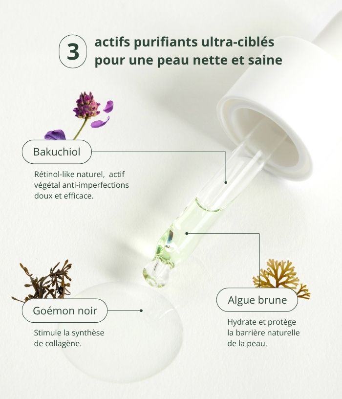 Sérum détox anti-imperfections aux algues marines
