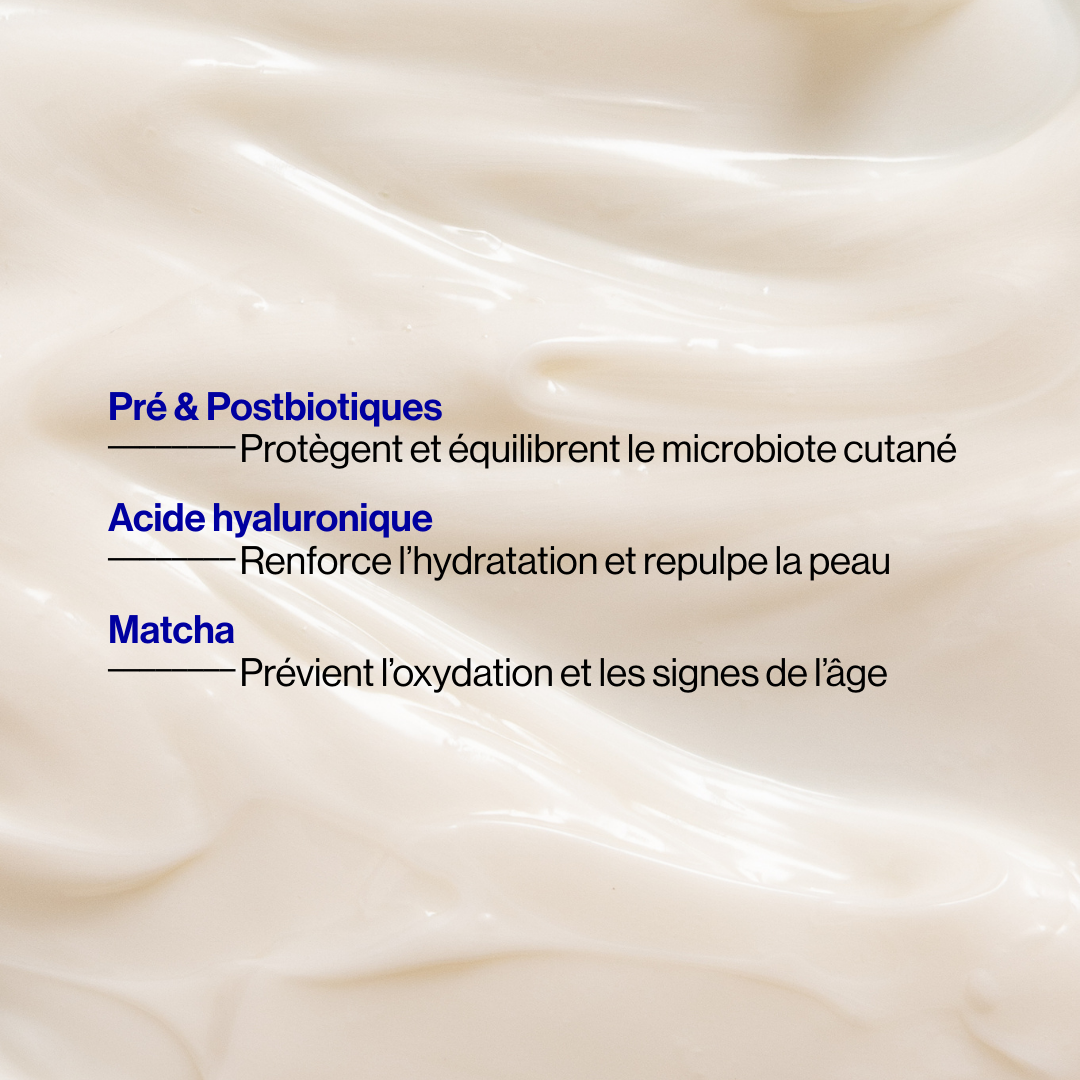 Crème de jour hydratante prébiotique