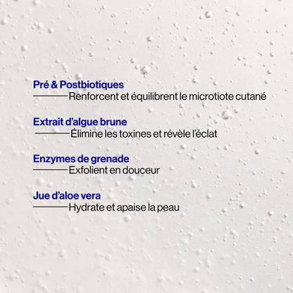 Gel nettoyant exfoliant probiotique - Format découverte