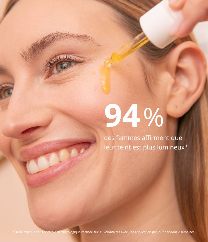 Huile sèche bonne mine à l’algue dorée