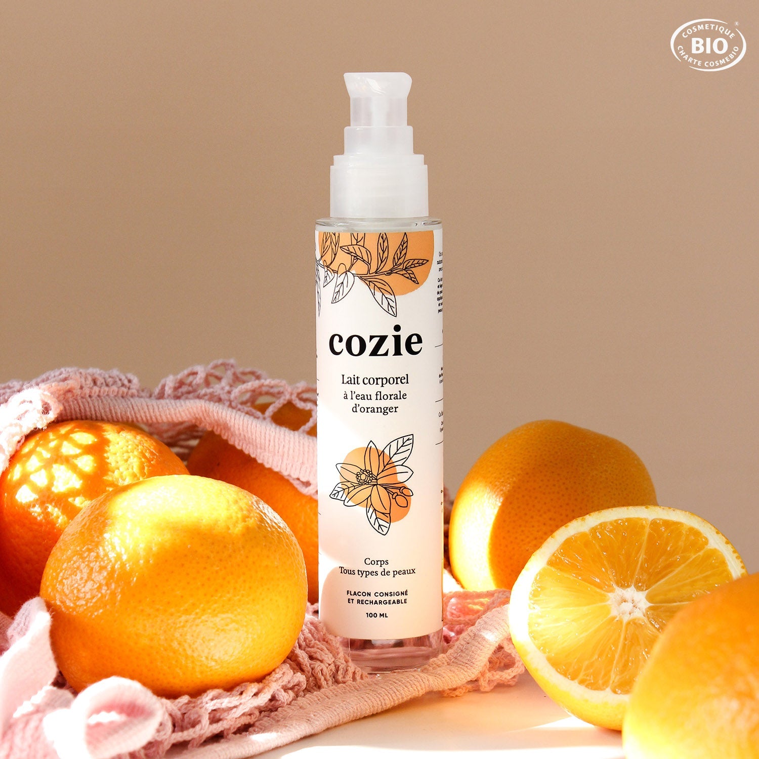 Lait corporel à l’eau florale d’oranger