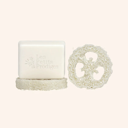 Porte savon loofah naturel savon solide