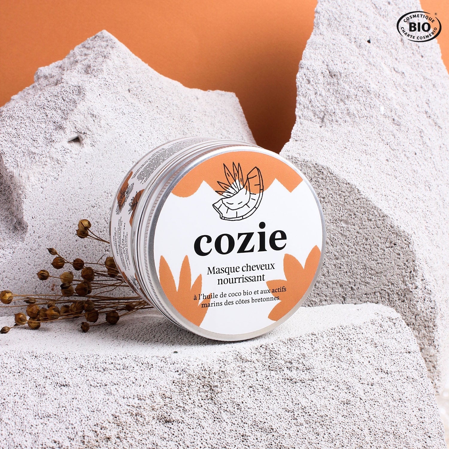 Masque cheveux nourrissant à l’huile de coco bio et à l’actif marin breton