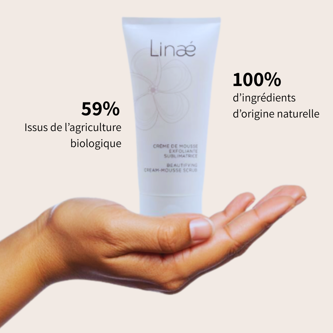 Crème de mousse exfoliante sublimatrice