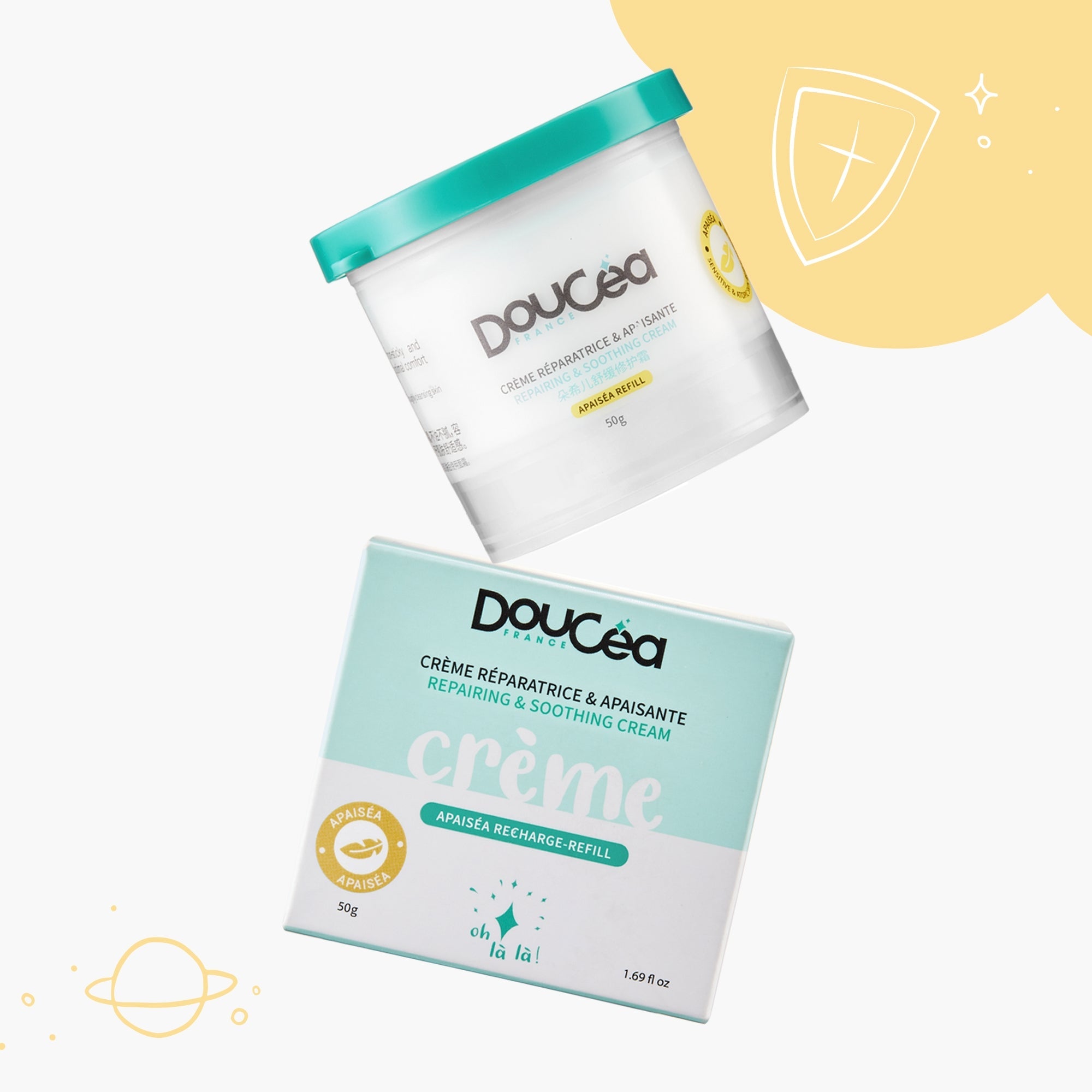 1 RECHARGE CREME APAISÉA • Soin Apaisant Peaux sensibles ou fragiles