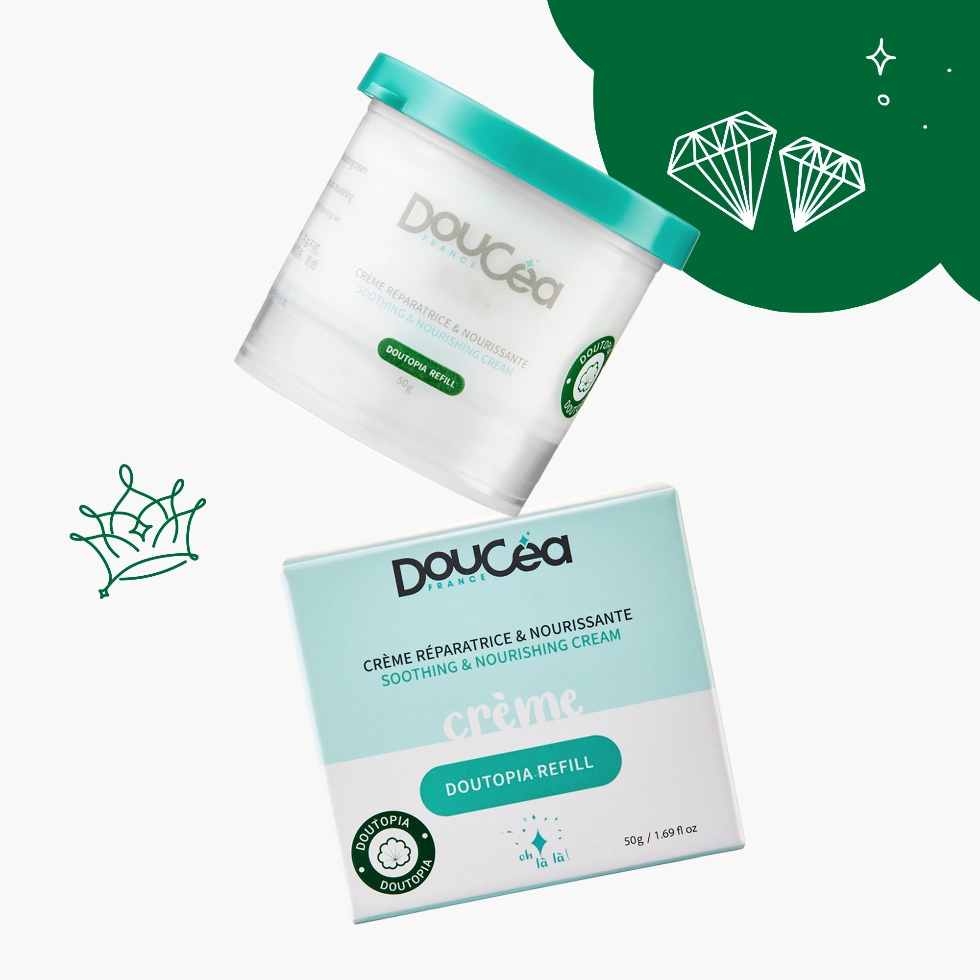 1 RECHARGE CREME DOUTOPIA • Soin Réparateur Peaux très sèches et/ou atopiques
