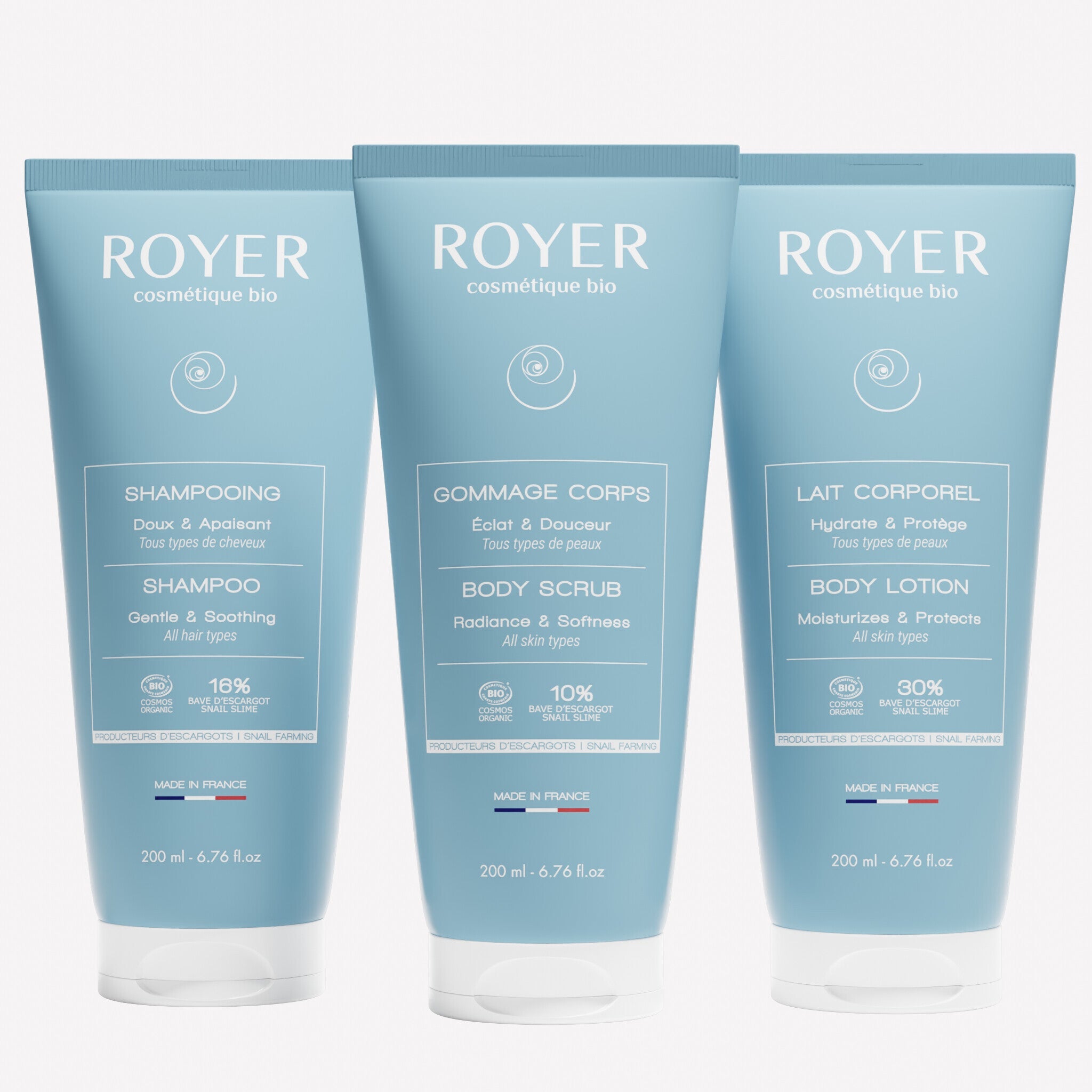 Routine corps & cheveux à la bave d'escargot