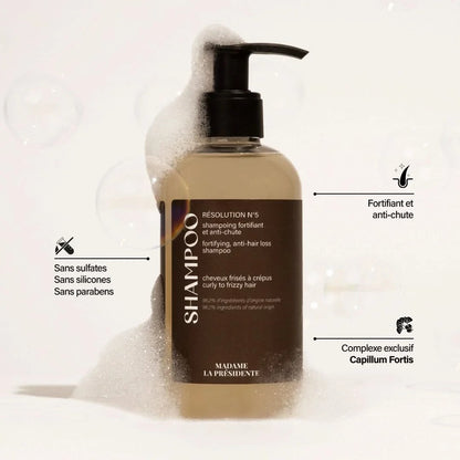 Shampoing Anti-chute et Fortifiant Cheveux Frisés à Crépus - Résolution N°5