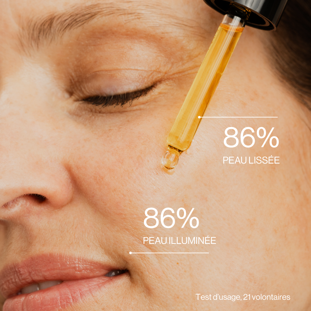 Huile de soin visage au rétinol végétal