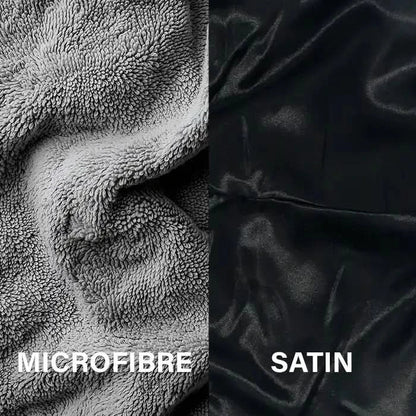 Serviette Cheveux Réversible Microfibre & Satin - Hair Towel