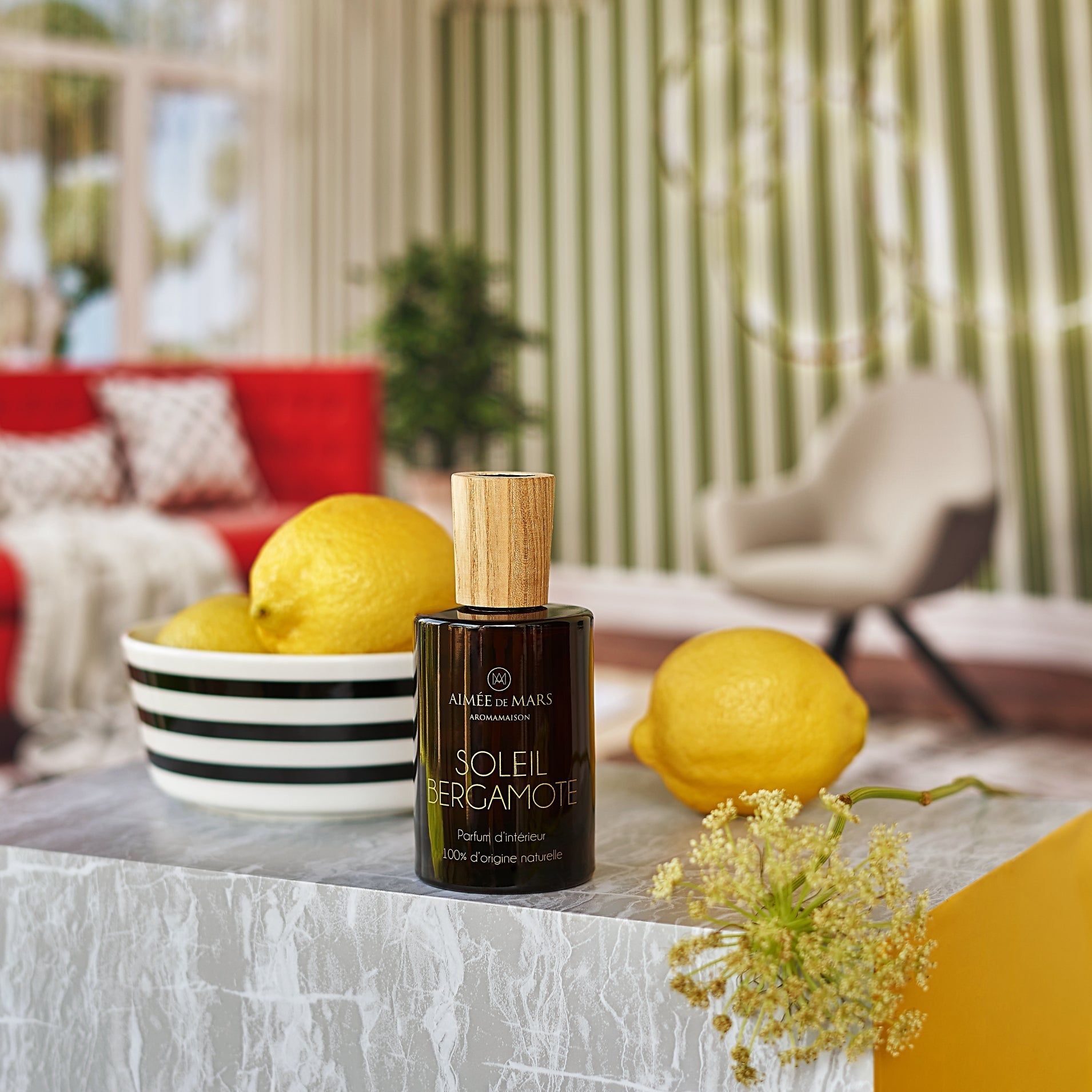 Soleil Bergamote Parfum d'ambiance Naturel en spray