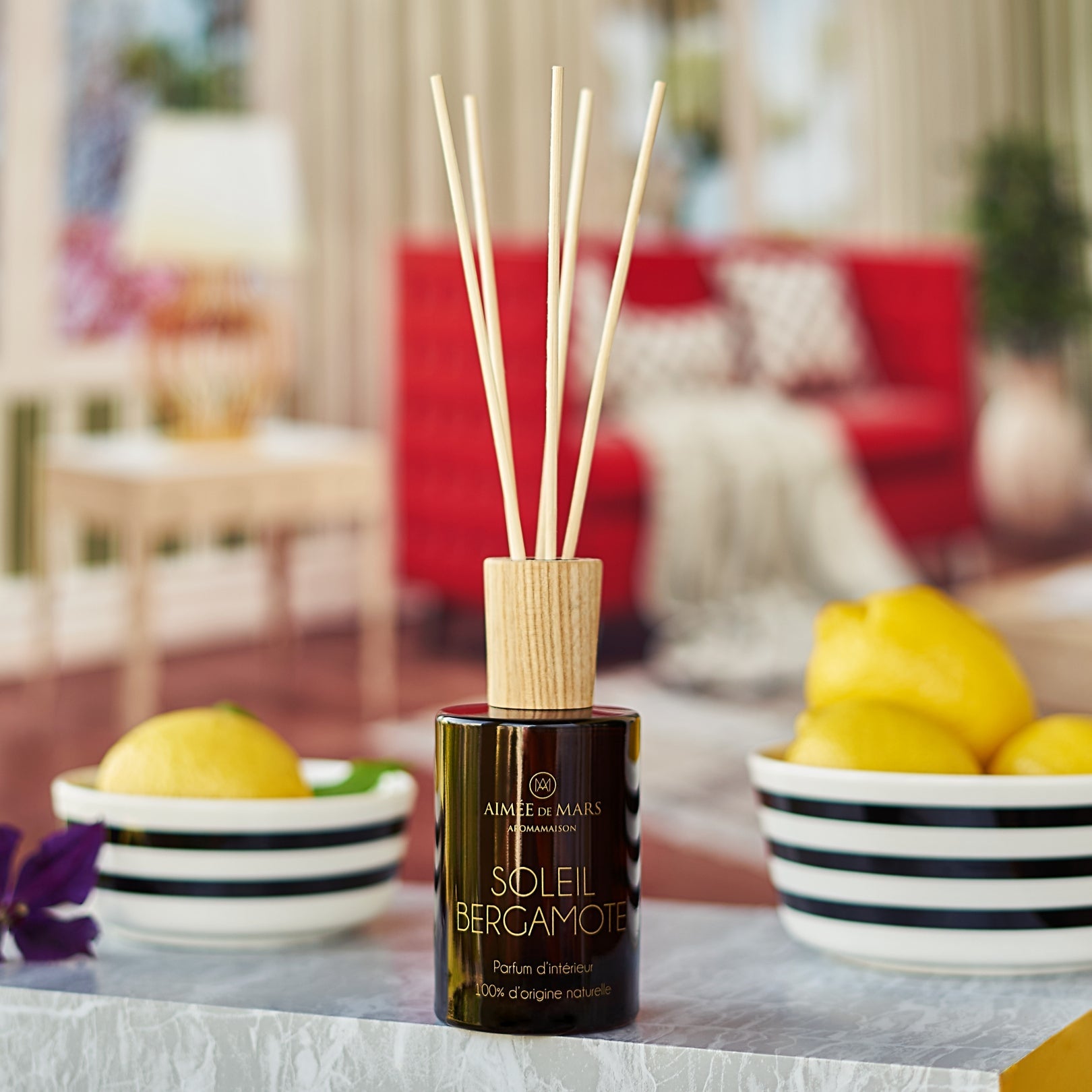 Soleil Bergamote Parfum d'ambiance Naturel en bâtons