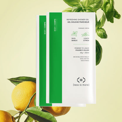 coffret prestige - gel douche fraîcheur 500 ml [basilic + citron]