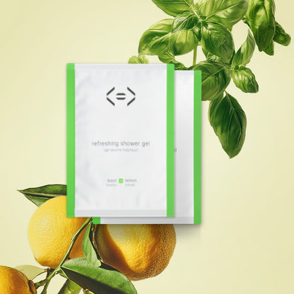 coffret prestige - gel douche fraîcheur 500 ml [basilic + citron]