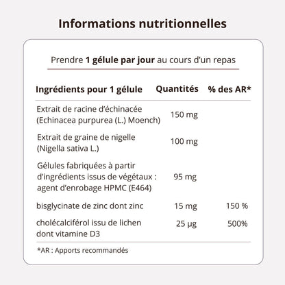 Immunité - Boostez vos défenses naturelles - Complément alimentaire formulé par un Pharmacien