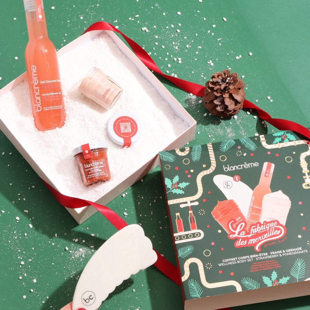 Coffrets bien être corps - Gua Sha - Fraise & Grenade