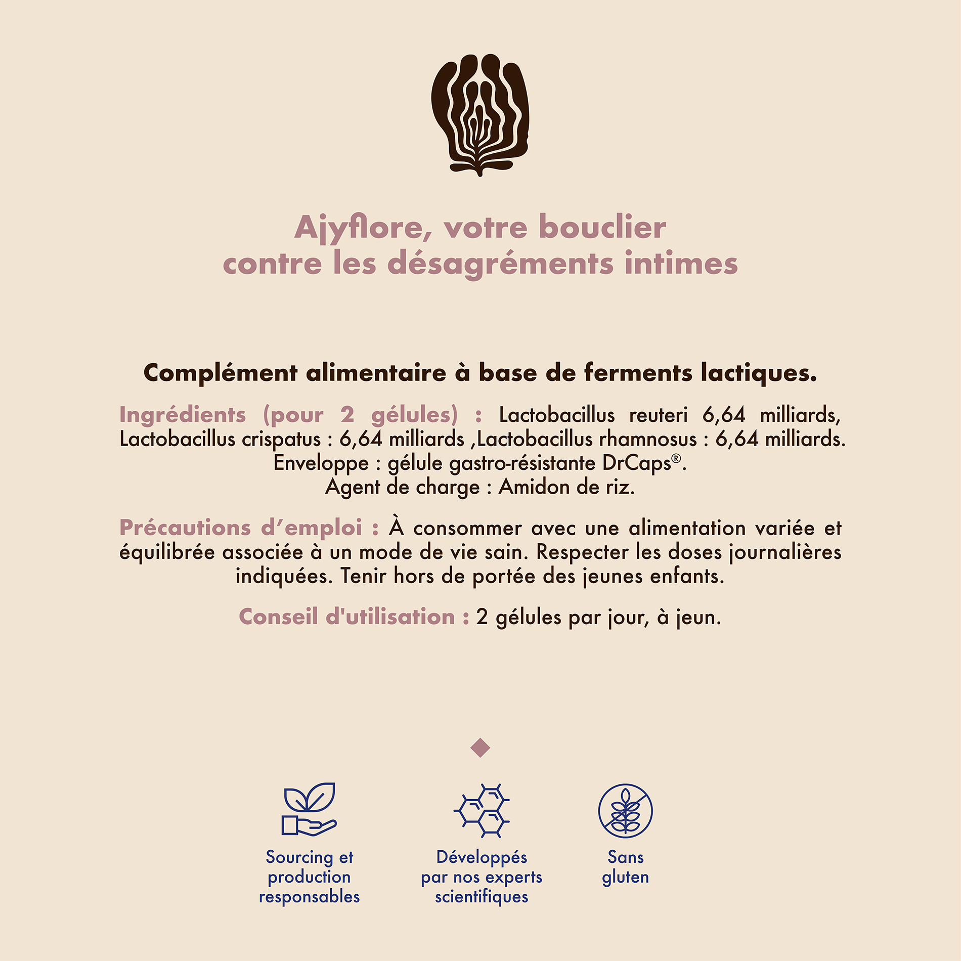 AJYFLORE - Probiotiques Flore vaginale