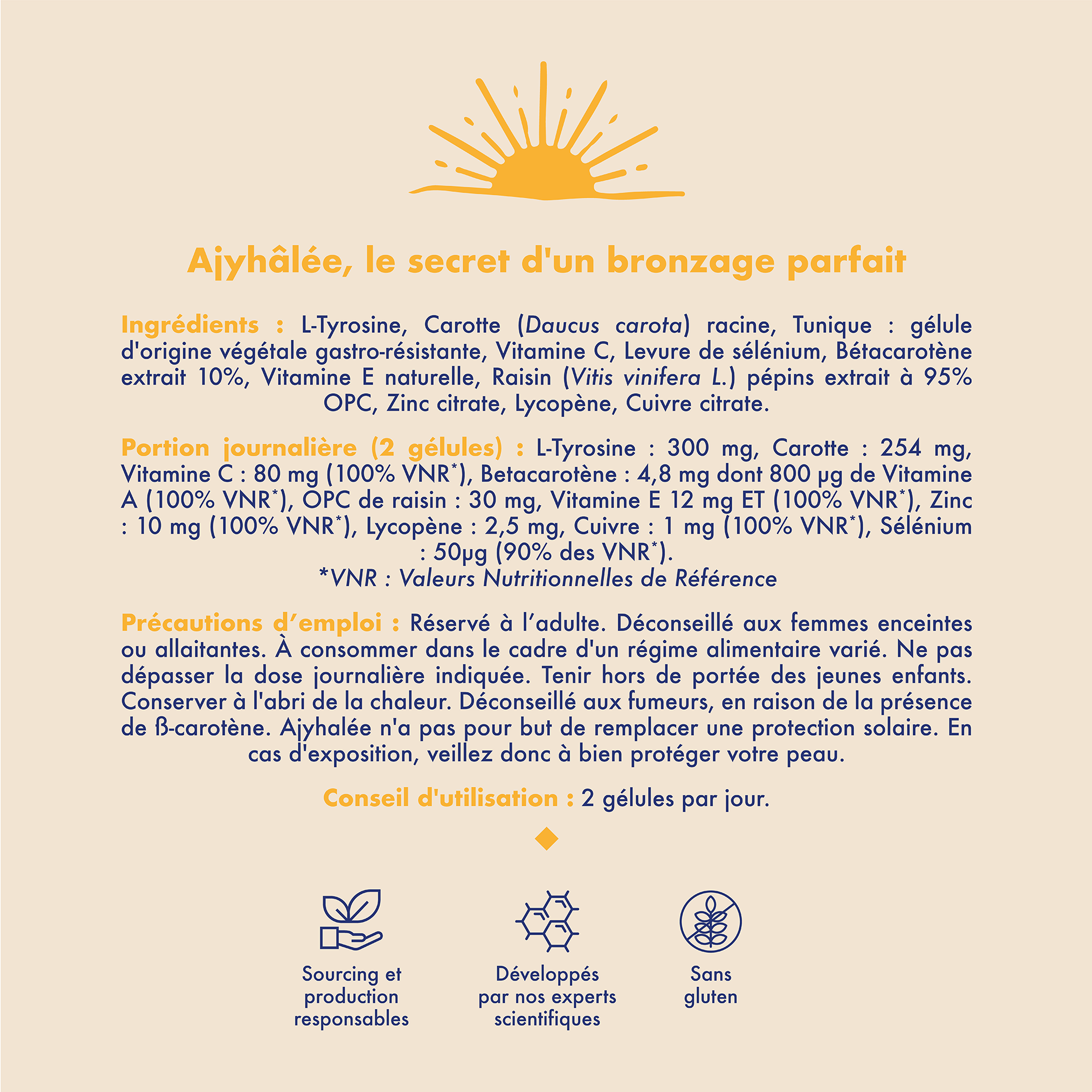 AJYHALÉE - Complément alimentaire - Solaire
