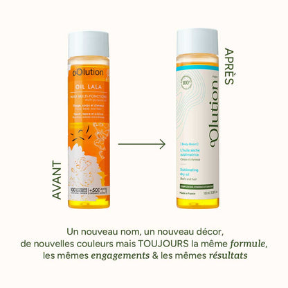 L'huile sèche sublimatrice