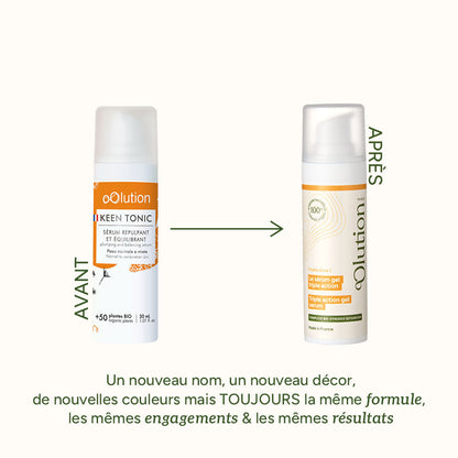 Le sérum gel triple action