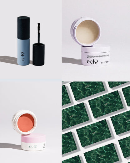 Coffret Maquillage Mascara, Sérum & Blush Corail