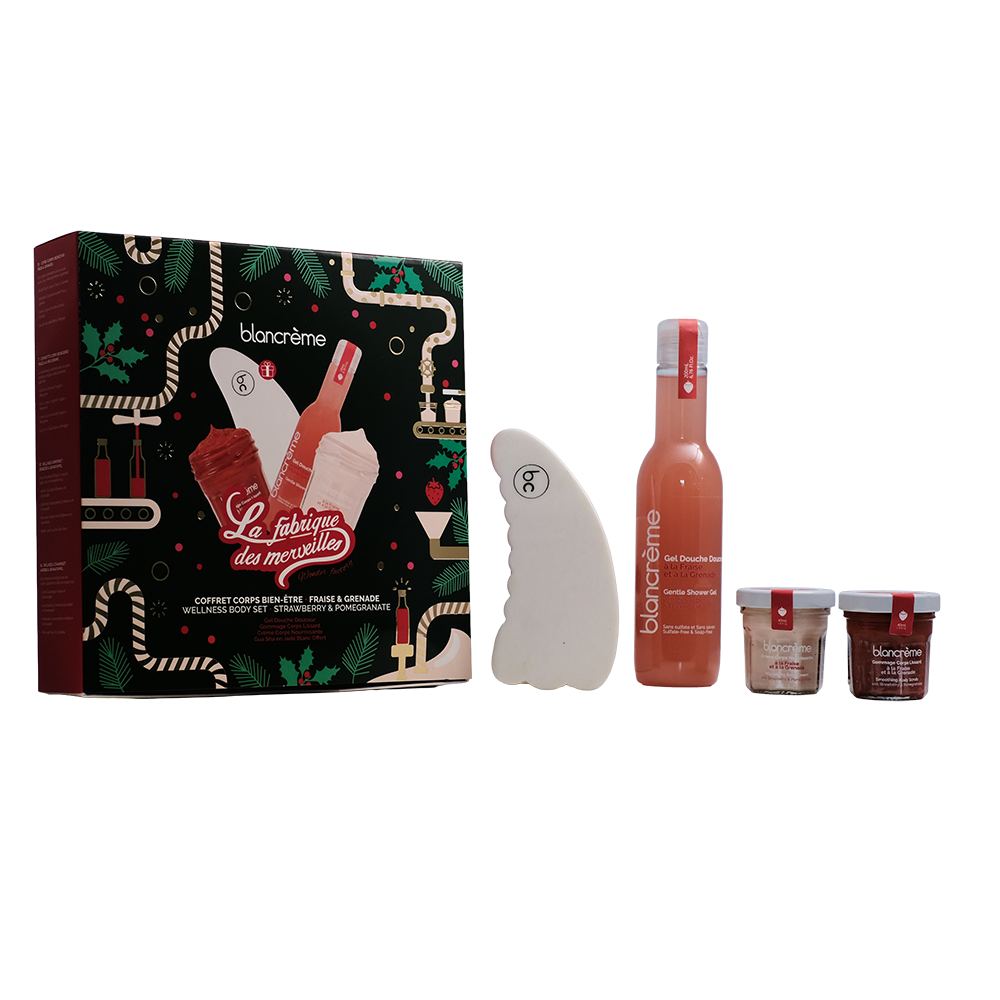 Coffrets bien être corps - Gua Sha - Fraise & Grenade