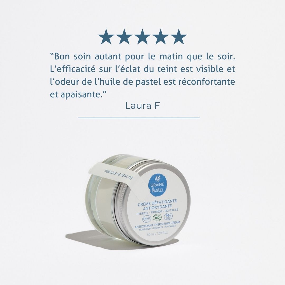 Crème défatigante antioxydante