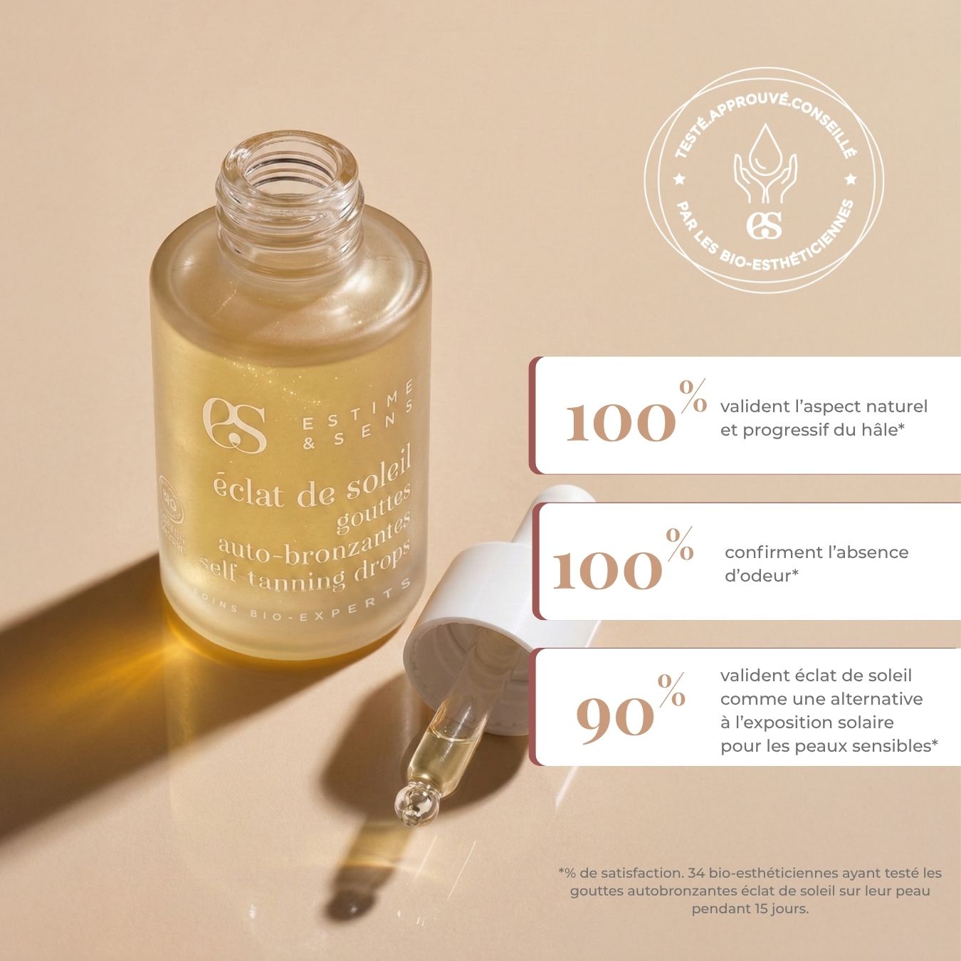 Eclat de soleil gouttes autobronzantes