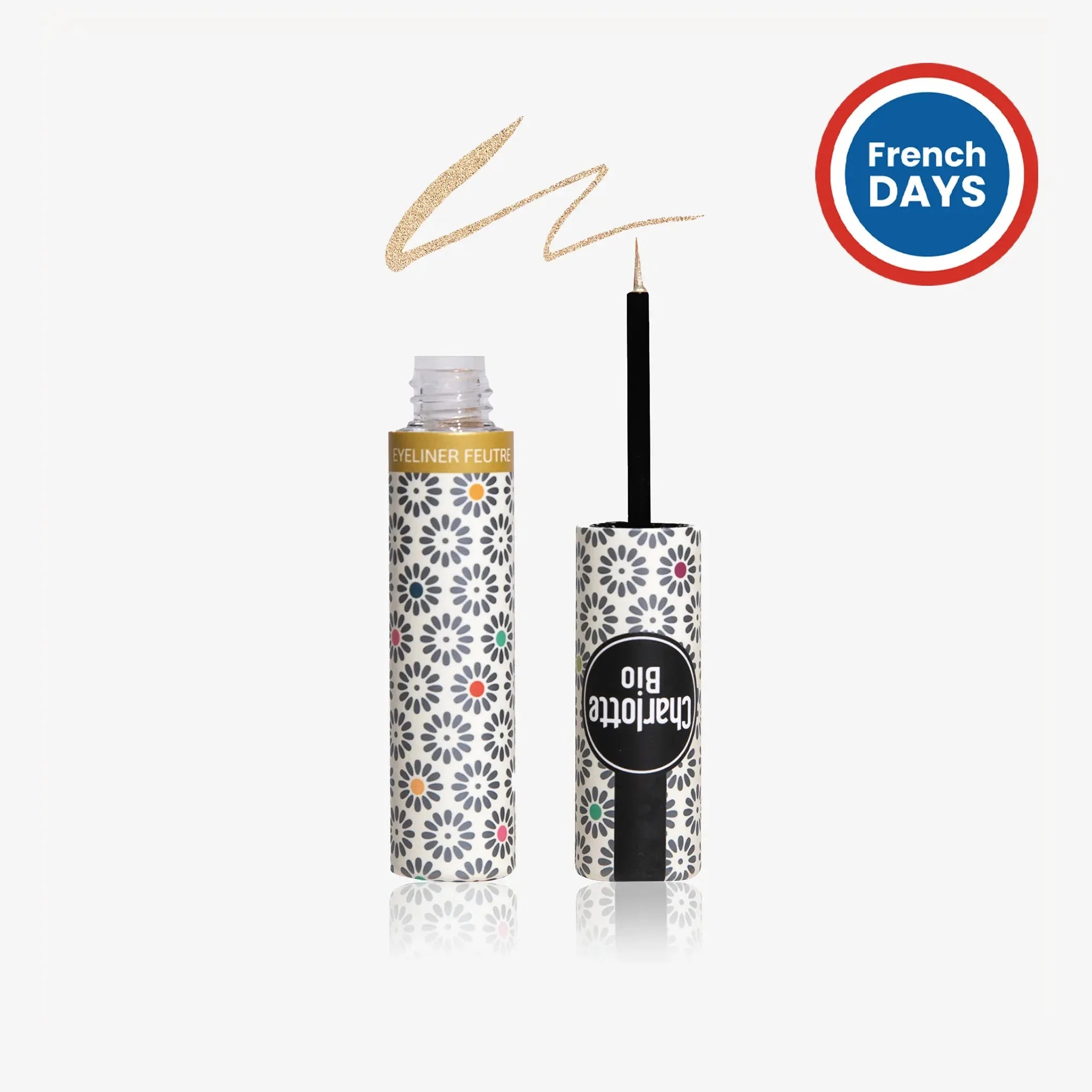 Eyeliner pinceau pailleté BIO