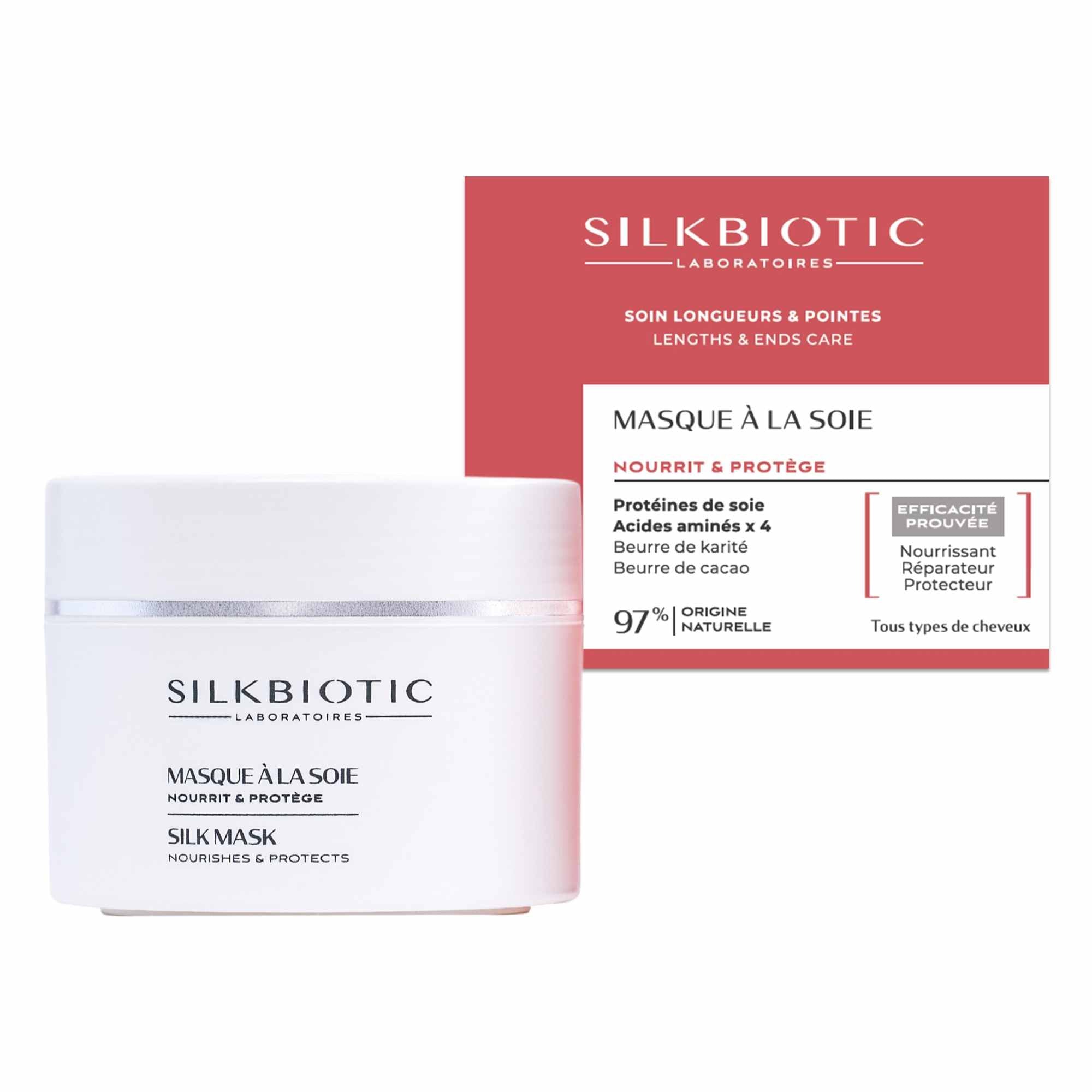 Masque à la soie – Soin Longueurs et pointes – 200ml – SILKBIOTIC