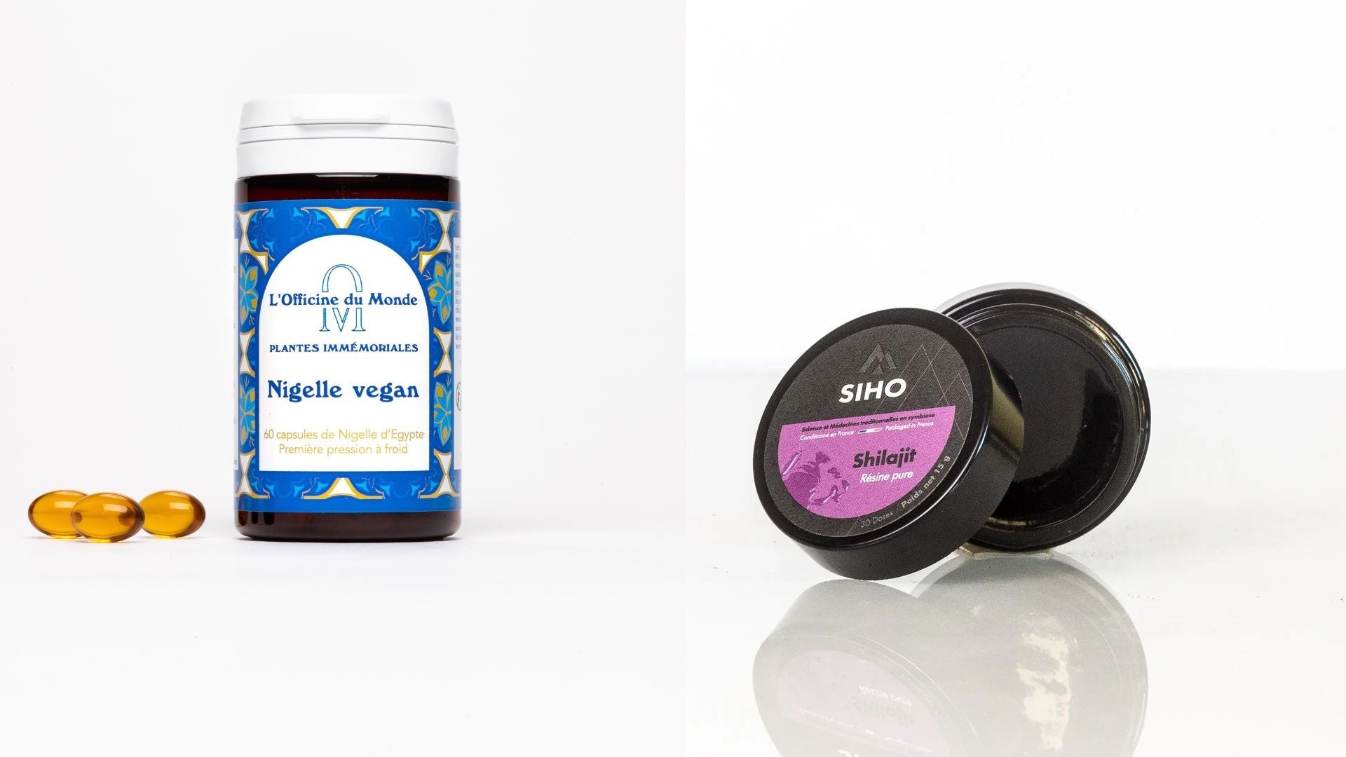 Pack Allergie - Capsules de Nigelle vegan & Résine de Shilajit - 100% naturel
