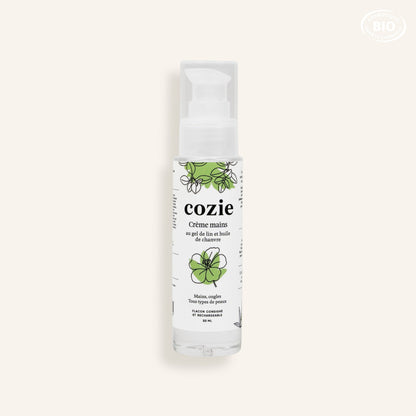 Crème mains au gel de lin et huile de chanvre