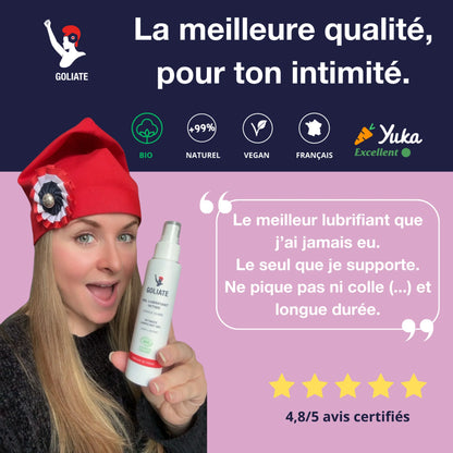 meilleur gel lubrifiant intime longue durée naturel bio Goliate