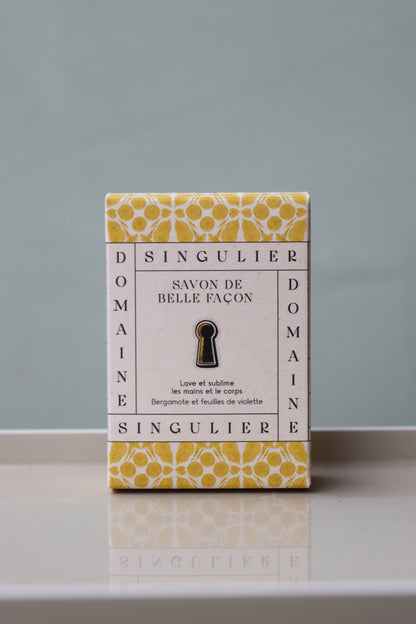 SAVON DE BELLE FAÇON savon-soin - bergamote feuilles de violette